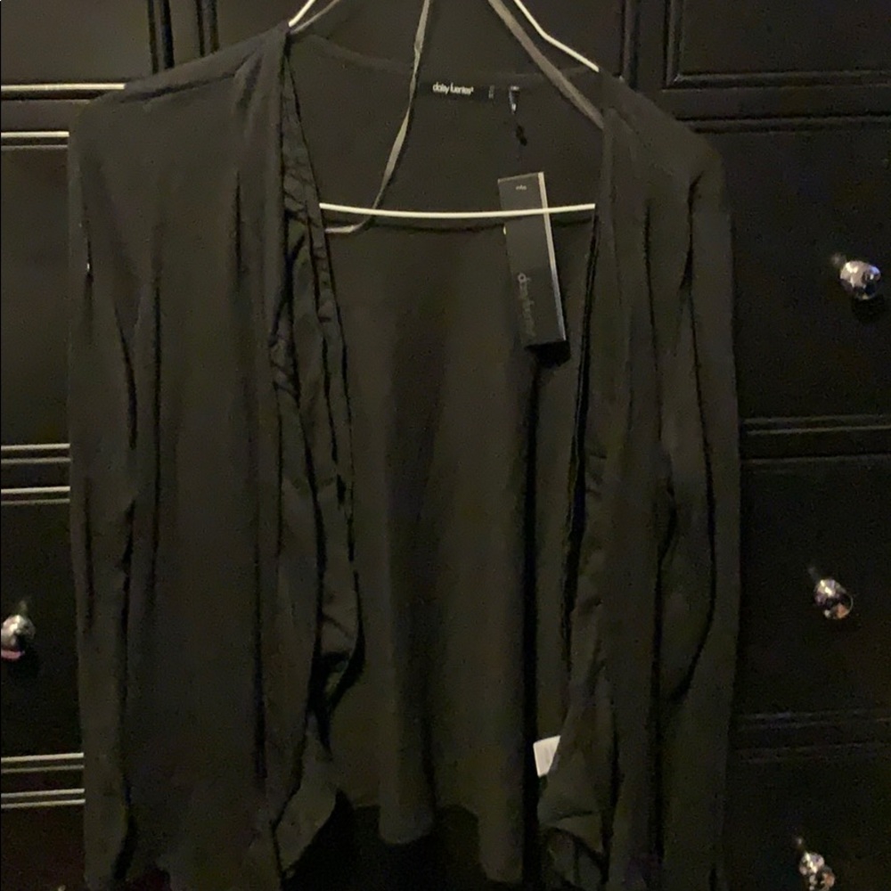 Black cardigan